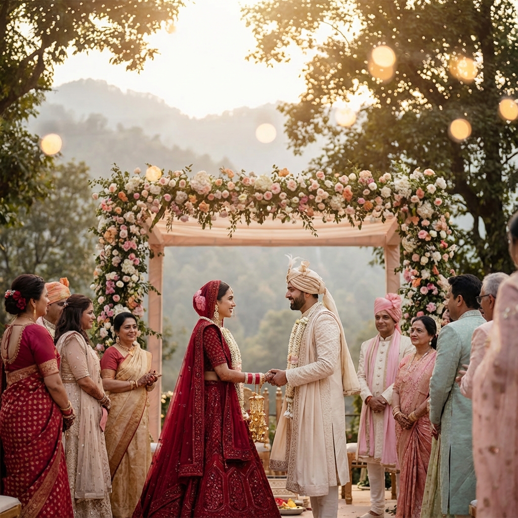 Cinematic wedding photography